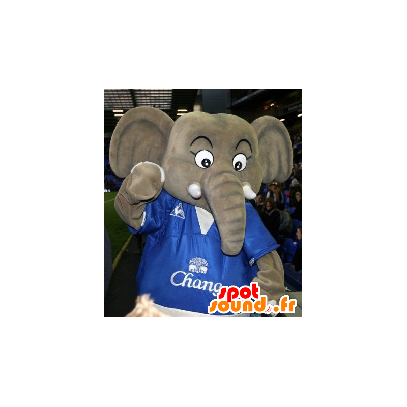 Mascot grote grijze olifant - MASFR20815 - Elephant Mascot