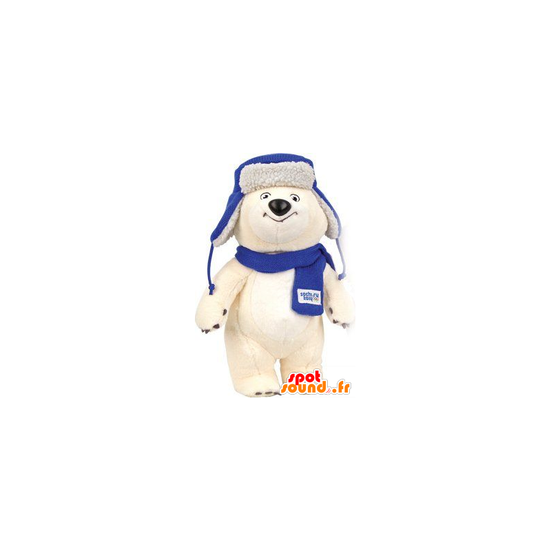 Polar Bear Mascot huivi ja hattu - MASFR20828 - Bear Mascot