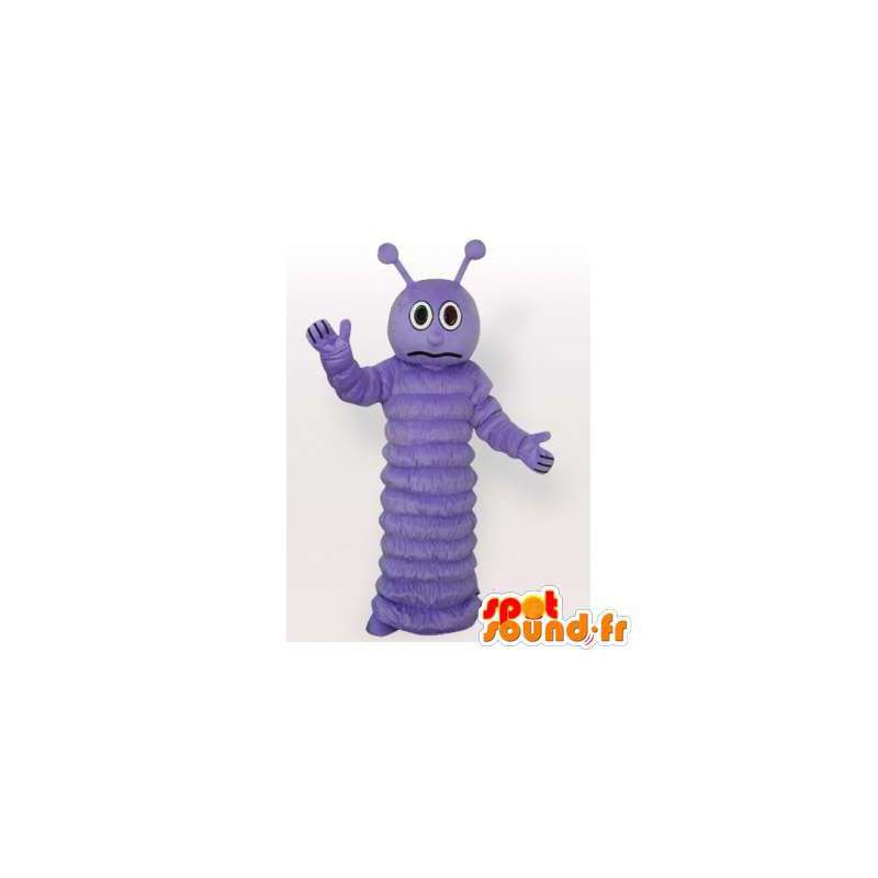 Mascotte de chenille violette. Costume de chenille - MASFR006435 - Mascottes Insecte
