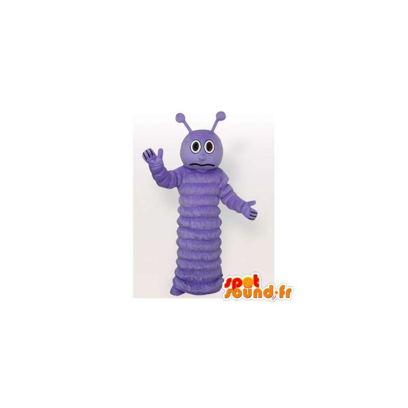 Purple chenille mascot. Caterpillar costume - Insect mascots - MASFR006435 - SpotSound.fr