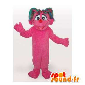 Roze mascotte voor gekleurd haar - MASFR006437 - Niet-ingedeelde Mascottes