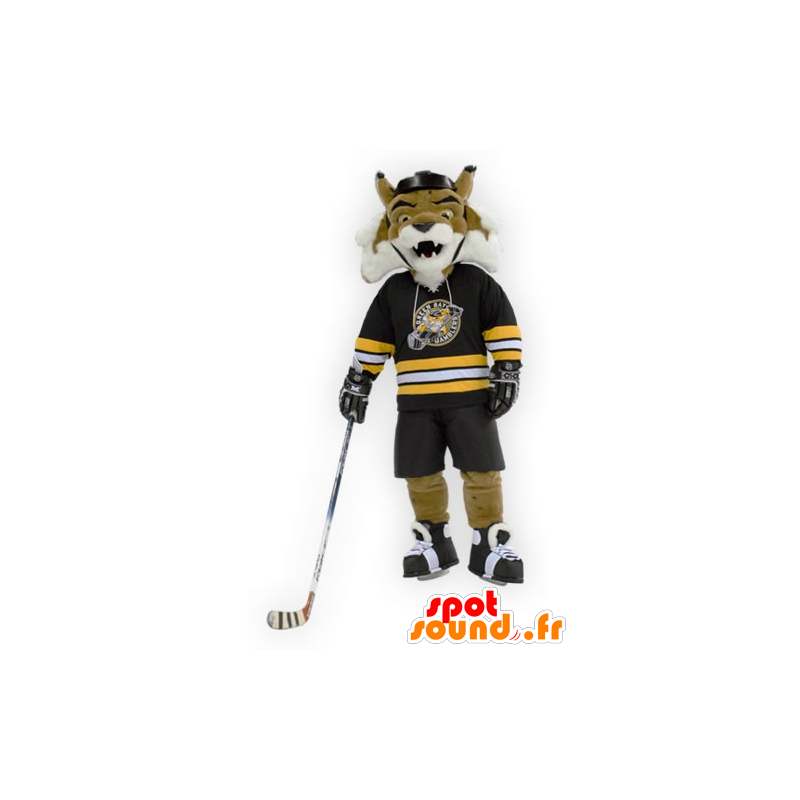 Brown Tiger-Maskottchen und weiß, brüllend - MASFR20908 - Tiger Maskottchen Brown Tiger-Maskottchen und weiß, brüllend - MASFR20908 - Tiger Maskottchen