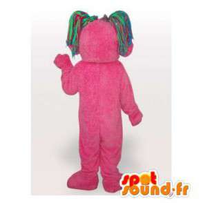 Mascot capelli colore rosa - MASFR006437 - Mascotte non classificati