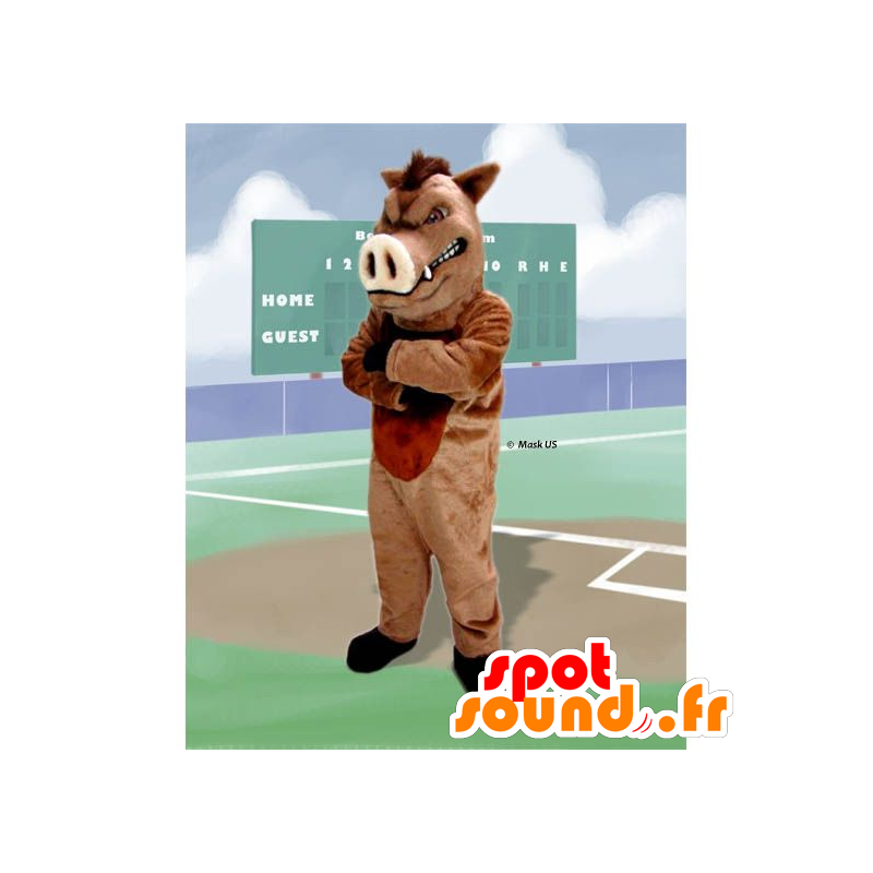 Boar mascot, wild pig - MASFR20910 - Mascots pig