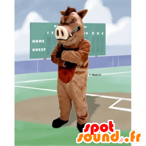 Boar mascot, wild pig - MASFR20910 - Mascots pig