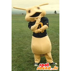 Rabbit mascot, yellow creature - MASFR20923 - Rabbit mascot