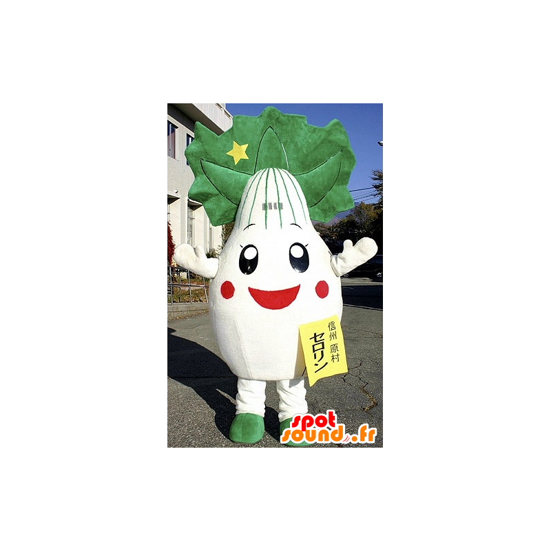 Mascotte nabo, cebolla, puerro y límites - MASFR20931 - Mascota de verduras