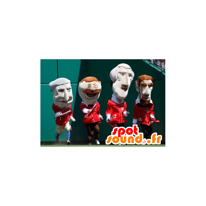4 mascotes políticos - MASFR20932 - Mascotes homem