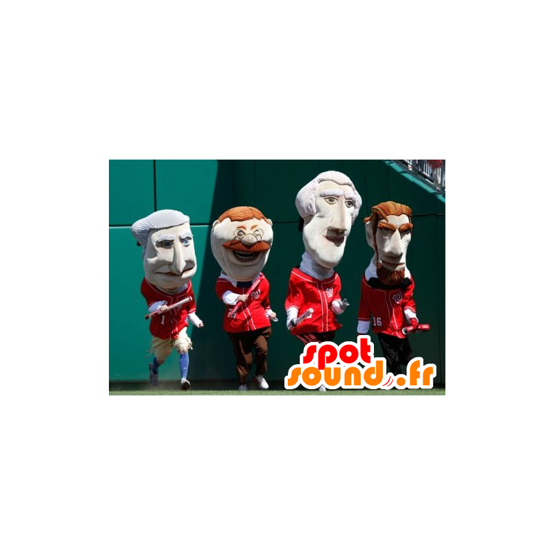 4 mascots politicians - MASFR20932 - Human mascots