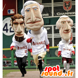 4 mascots politicians - MASFR20932 - Human mascots