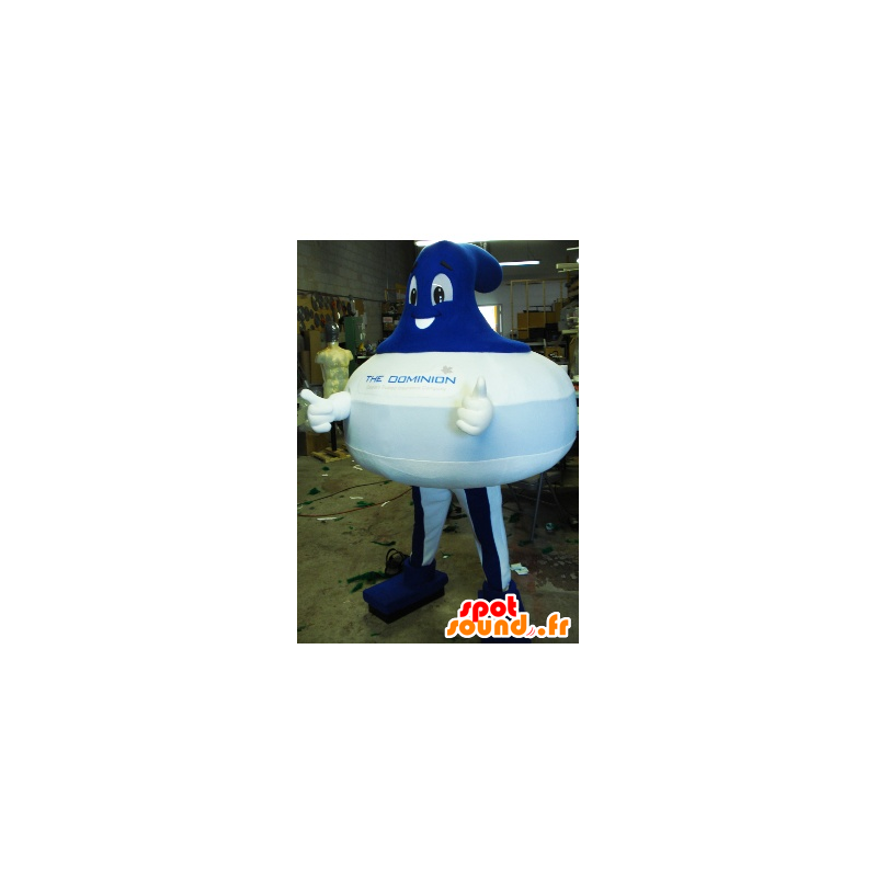 Curling maskot, modré a bílé - MASFR20937 - sportovní maskot Curling maskot, modré a bílé - MASFR20937 - sportovní maskot