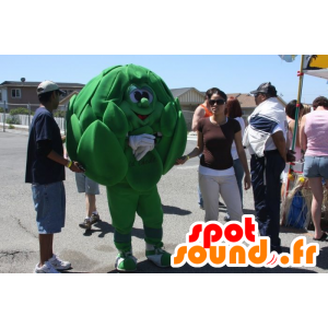 Grön kronärtskockmaskot, jätte - Spotsound maskot