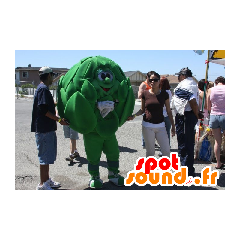 Mascot artisjok groene reus - MASFR20941 - Vegetable Mascot