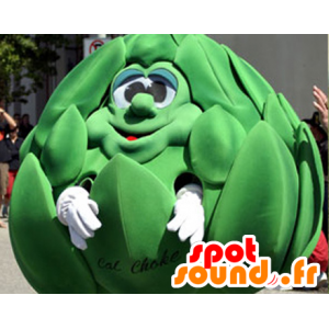 Mascot alcachofa gigante verde - MASFR20941 - Mascota de verduras