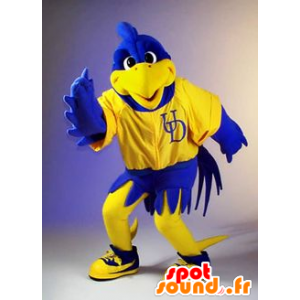 Amarelo e azul mascote pássaro - MASFR20942 - aves mascote