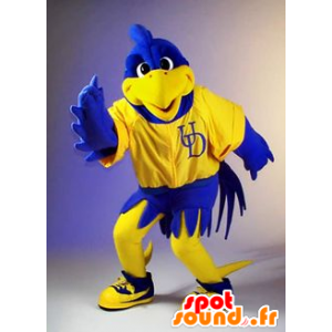 Giallo e blu uccello mascotte - MASFR20942 - Mascotte degli uccelli