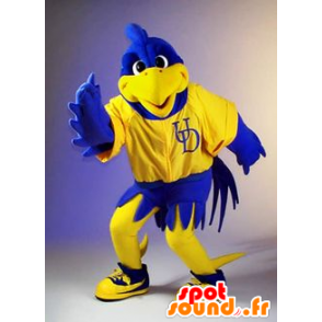 Gele en blauwe vogel mascotte - MASFR20942 - Mascot vogels