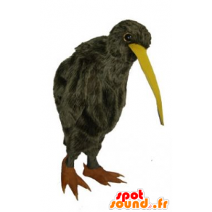 Mascot brun fugl, langbenet krumning - Spotsound maskot kostume