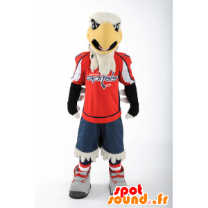 Mascot hvit ørn, svart og gul - MASFR20952 - Mascot fugler