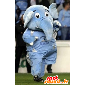 Mascotte blu elefante, gigante - MASFR20954 - Mascotte elefante