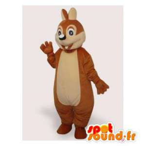 Mascot de esquilo castanho e beige. terno Squirrel - MASFR006440 - mascotes Squirrel