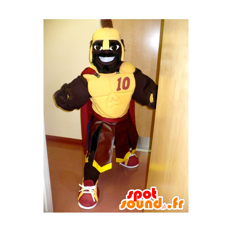 Mascot africana, armaduras de Gladiador con un amarillo - MASFR20972 - Mascotas de los soldados