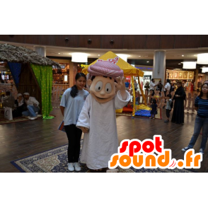 Sultan Maskot v bílých šatech - Lidští maskoti - MASFR20978 - SpotSound.fr