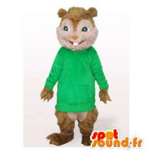 Chipmunks mascote. Costume Theodore Sevilha - MASFR006441 - Mascottes Les Chipmunks