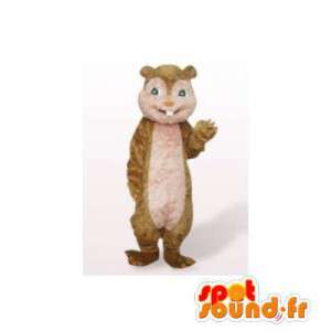 Chipmunks mascot. Costume Theodore Seville - MASFR006441 - Mascots the Chipmunks