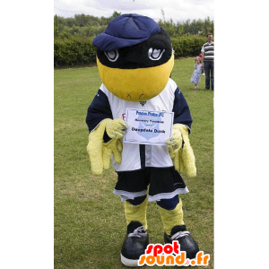 Mascot gele en zwarte vogel, Deepdale Duck - MASFR20996 - Mascot vogels