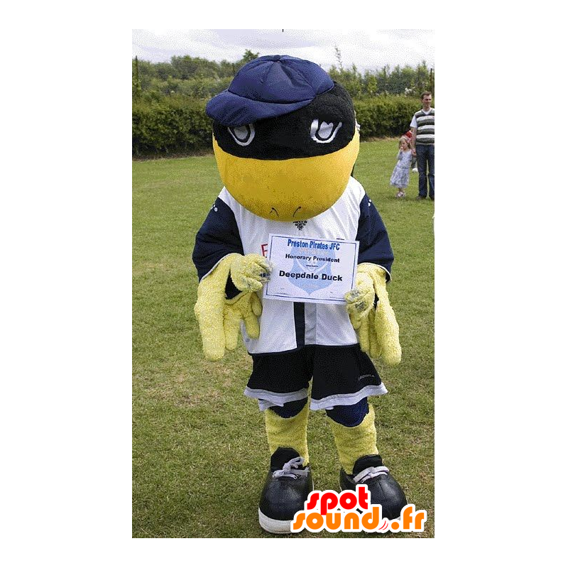 Mascot gul og svart fugl, Deepdale Duck - MASFR20996 - Mascot fugler