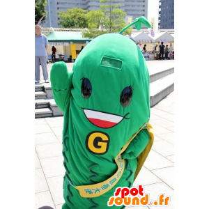 Papu maskotti, suolakurkku, vihreä vihannes - MASFR21006 - vihannes Mascot