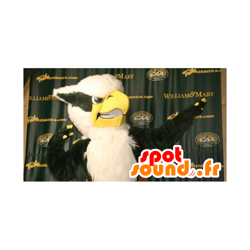 Owl Mascot, mustavalkoinen, kotka - MASFR21009 - maskotti lintuja
