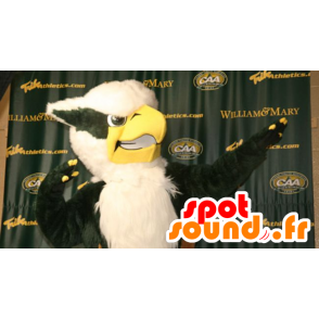 Owl mascot, black and white, eagle - MASFR21009 - Mascot of birds