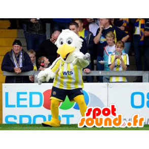 Witte en gele vogel Mascot - MASFR21017 - Mascot vogels