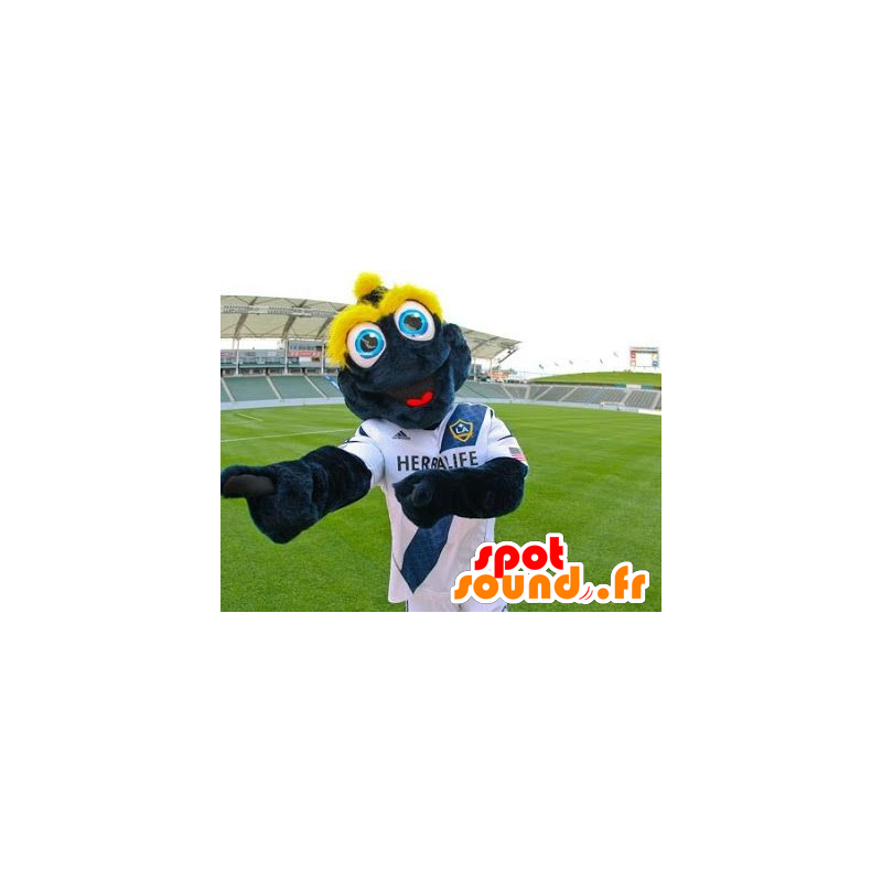 Blå og gul frosk maskot - MASFR21018 - Frog Mascot