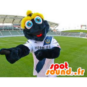 Blauw en geel kikker mascotte - MASFR21018 - Kikker Mascot