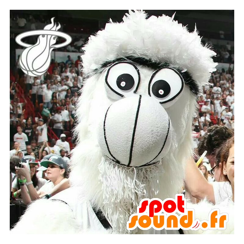 Mascot Yeti, all white hairy monster - MASFR21019 - Monsters mascots