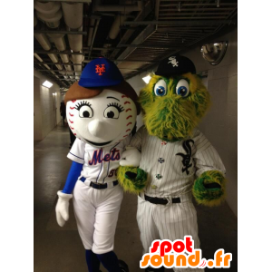 2 huisdieren: een honkbal en een krokodil - MASFR21037 - Mascot krokodillen