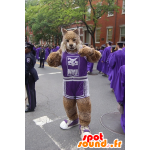 Mascotte de léopard en tenue de sport - MASFR21039 - Mascotte sportives