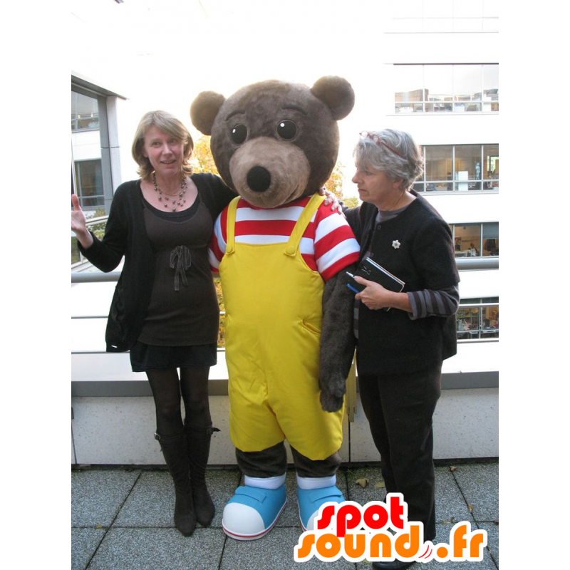 Mascot Pieni karhu, kuuluisa synnyttävät lapsia - MASFR21041 - Bear Mascot Mascot Pieni karhu, kuuluisa synnyttävät lapsia - MASFR21041 - Bear Mascot