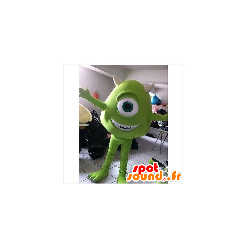 Maskottchenkostüm Mike Wazowski, berühmte Figur aus Monstres & Cie - Monstermaskottchen - MASFR21046 - SpotSound.fr