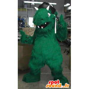 Monster maskot, grøn dinosaur - Spotsound maskot kostume