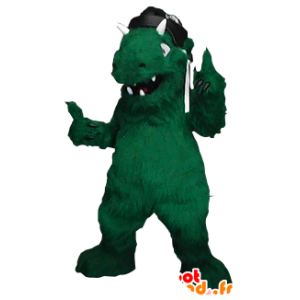 Mascotte de monstre, de dinosaure vert - MASFR21055 - Mascottes Dinosaure