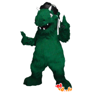 Monstro Mascot, Dinossauro verde - MASFR21055 - Mascot Dinosaur