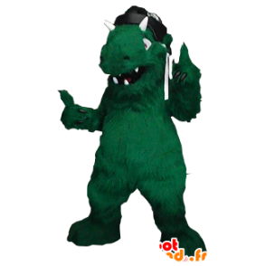 Mascotte de monstre, de dinosaure vert - MASFR21055 - Mascottes Dinosaure