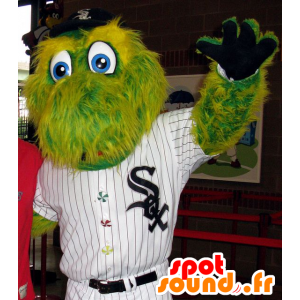 Groene krokodil mascotte, alle behaarde, Dinosaur - MASFR21056 - Mascot krokodillen