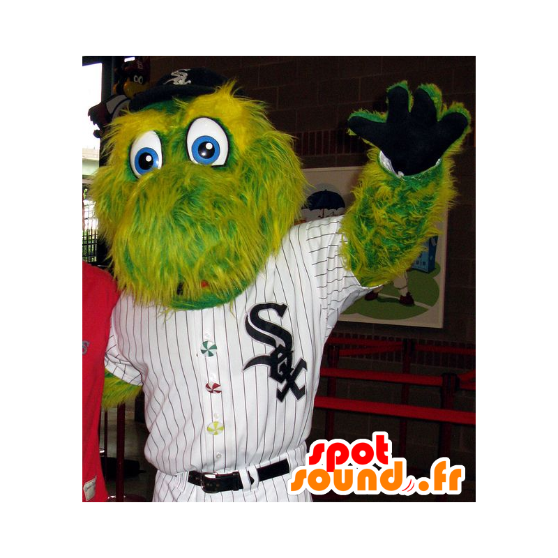 Green crocodile mascot, all hairy, Dinosaur - MASFR21056 - Mascot of crocodiles