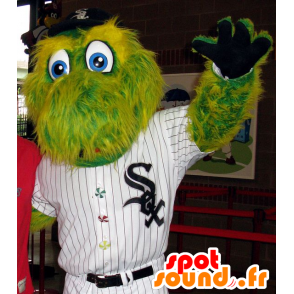 Groene krokodil mascotte, alle behaarde, Dinosaur - MASFR21056 - Mascot krokodillen