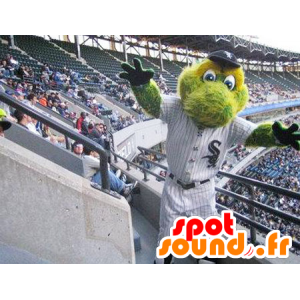 Groene krokodil mascotte, alle behaarde, Dinosaur - MASFR21056 - Mascot krokodillen
